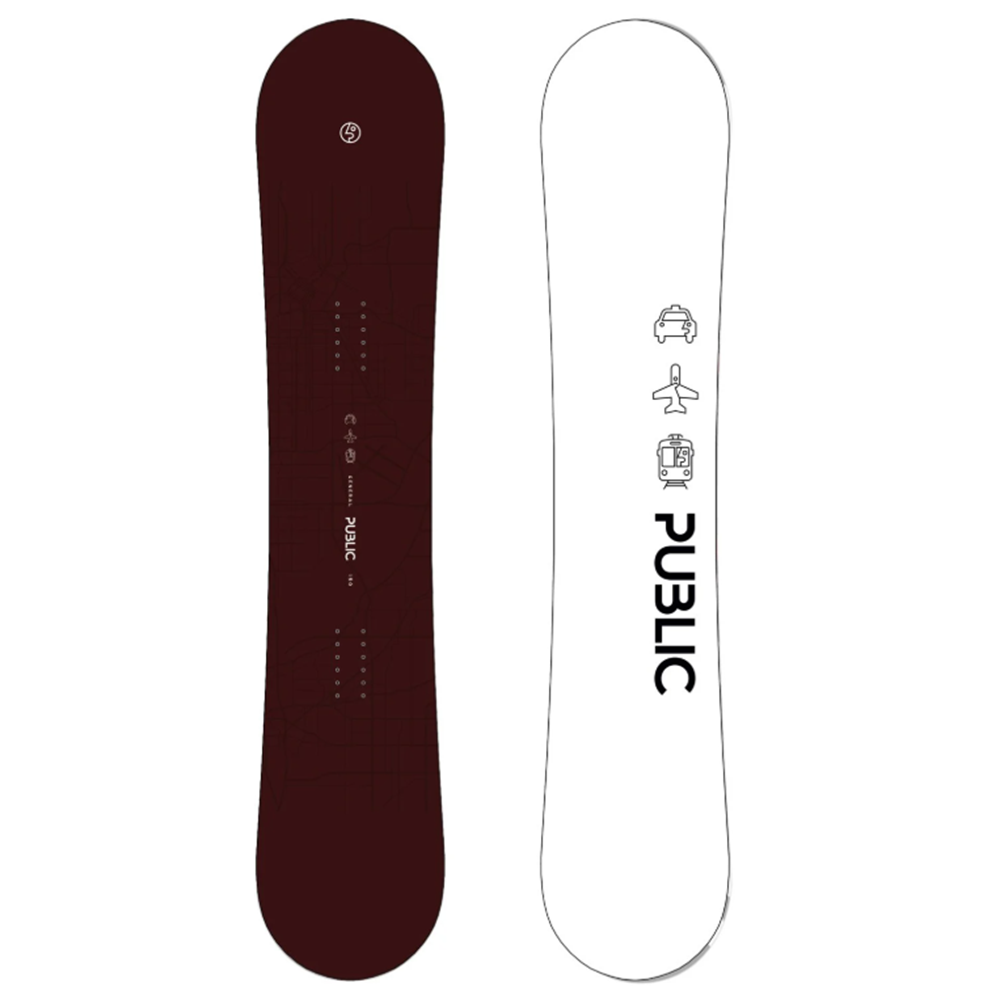 Public General Public Snowboard 26 Burgundy 150