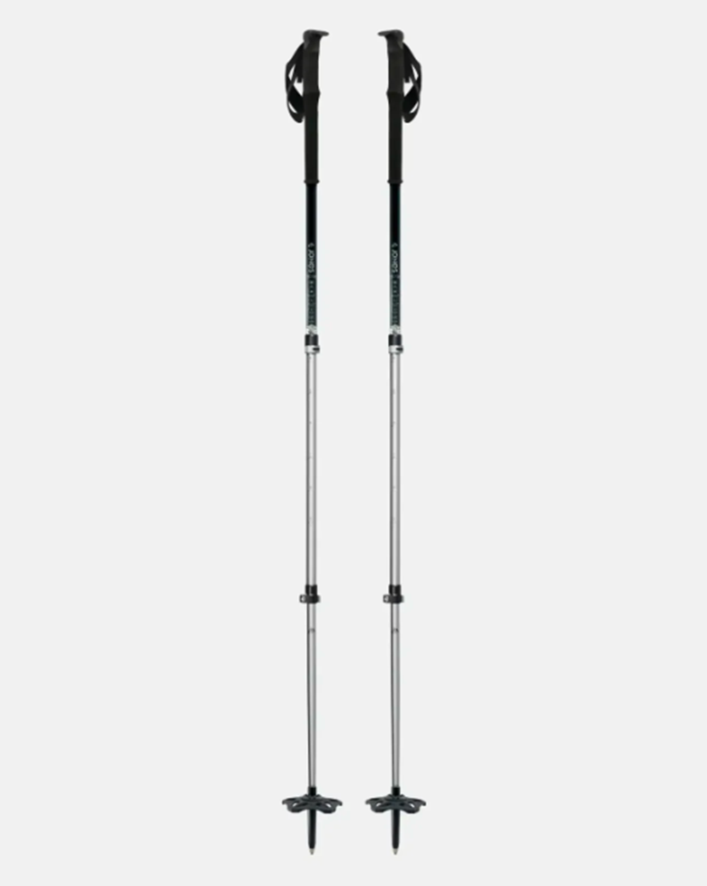 Jones Flip Lock Talon Split Poles Silver 105-135