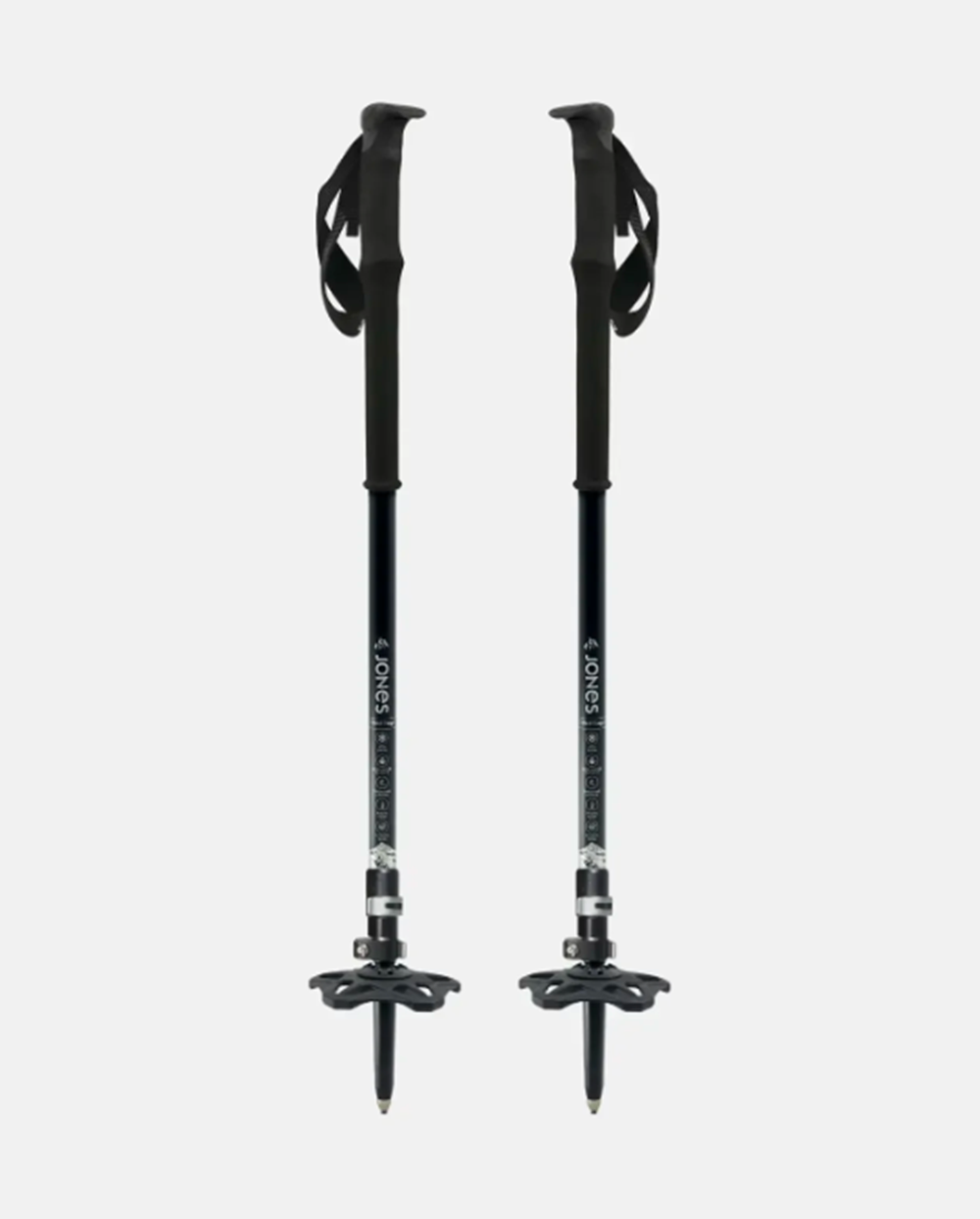 Jones Flip Lock Talon Split Poles Silver 105-135