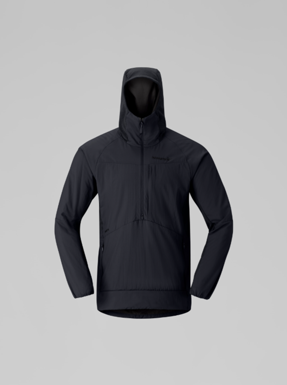 Norrona More Octa ZipHood Jacket Mens Caviar Black