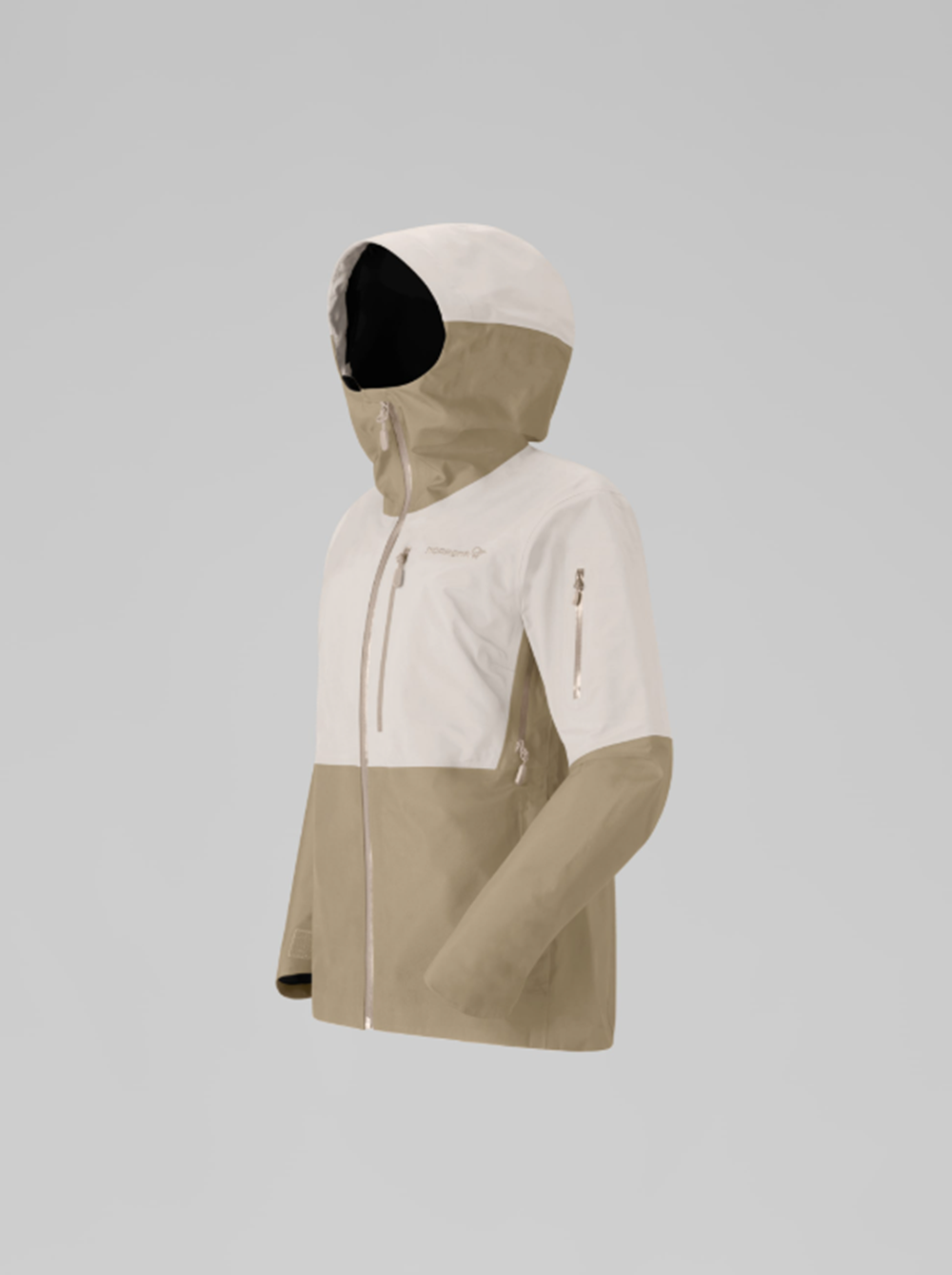 Norrona Lofoten GoreTex Womens Snow Jacket Oatmeal S