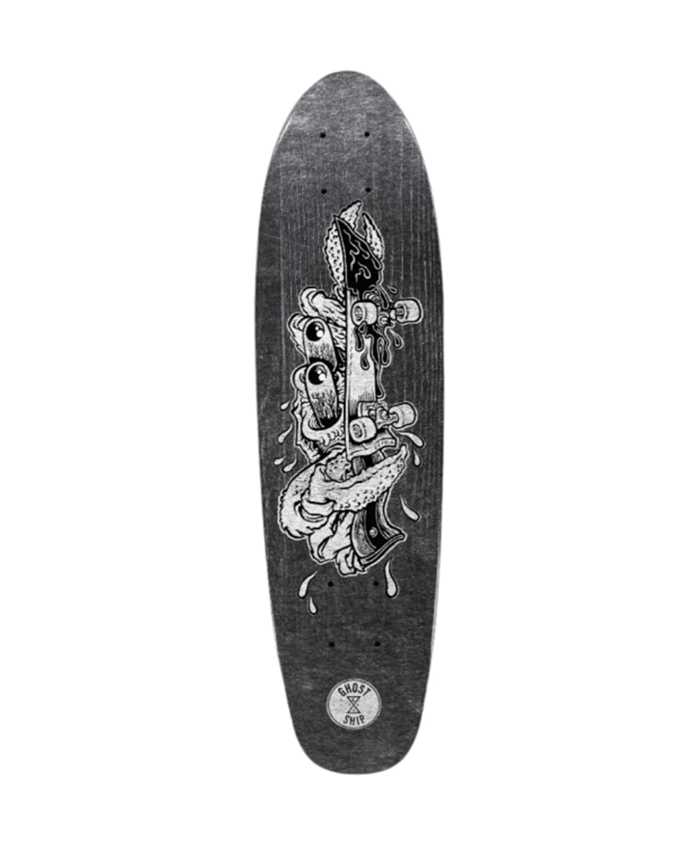 Ghostship Shredder Ltd Skateboard Deck Grey 7xx26