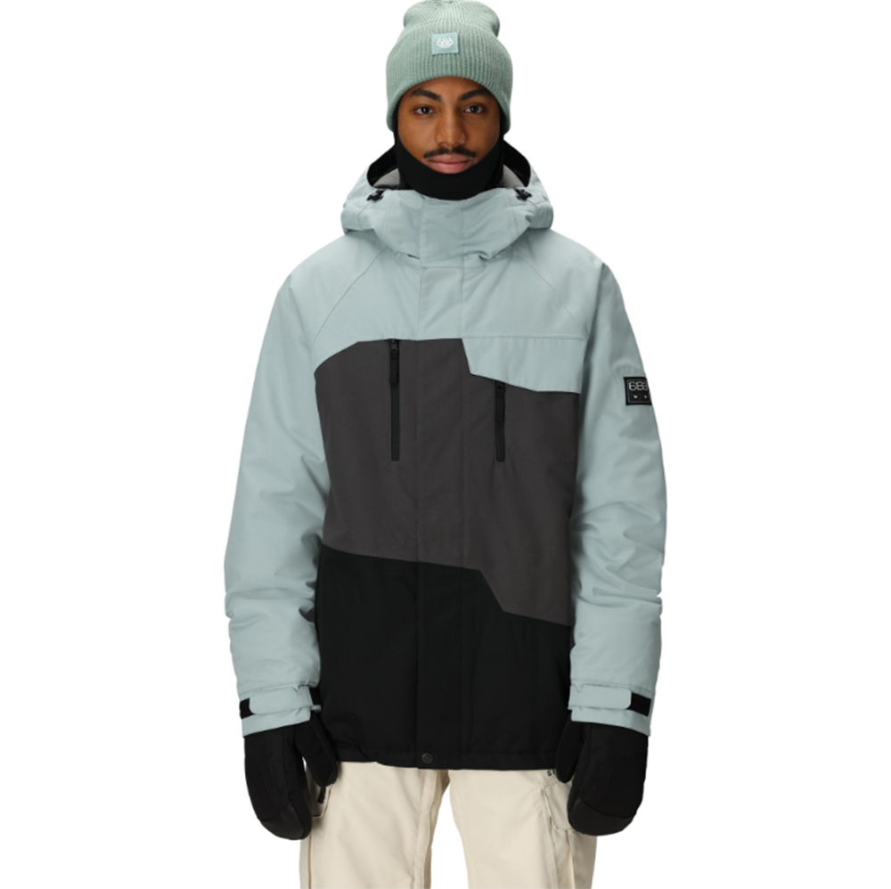686 Geo Insulated Jacket Mens Dusty Marine Color Bock