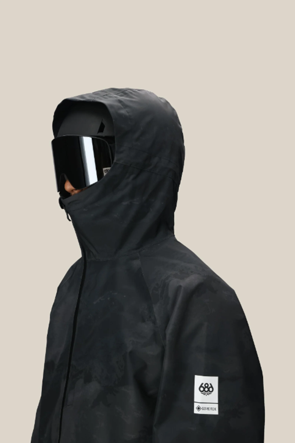 686 Gore Fragment Shell Anorak Mens Black Hemisphere