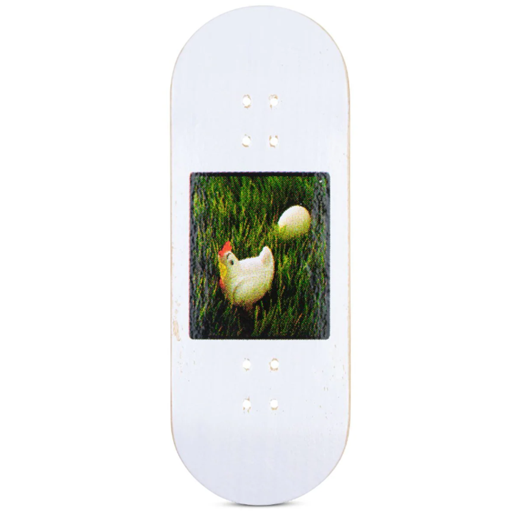 Red Wolf Chicken 40oz Fingerboard Deck White 36.5x94