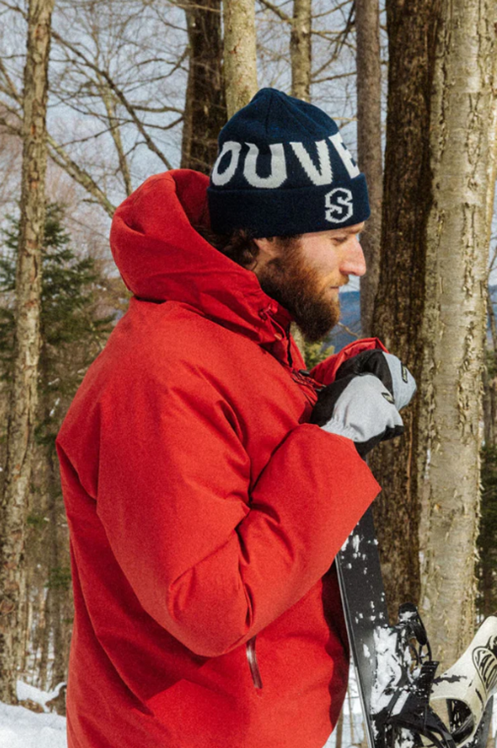 Souvenir Speckled Cuff Beanie Navy One Size