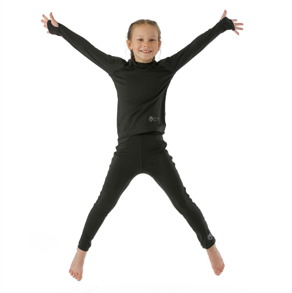 WintersEdge Light Weight Base Layer Top Youth Charcoal Large