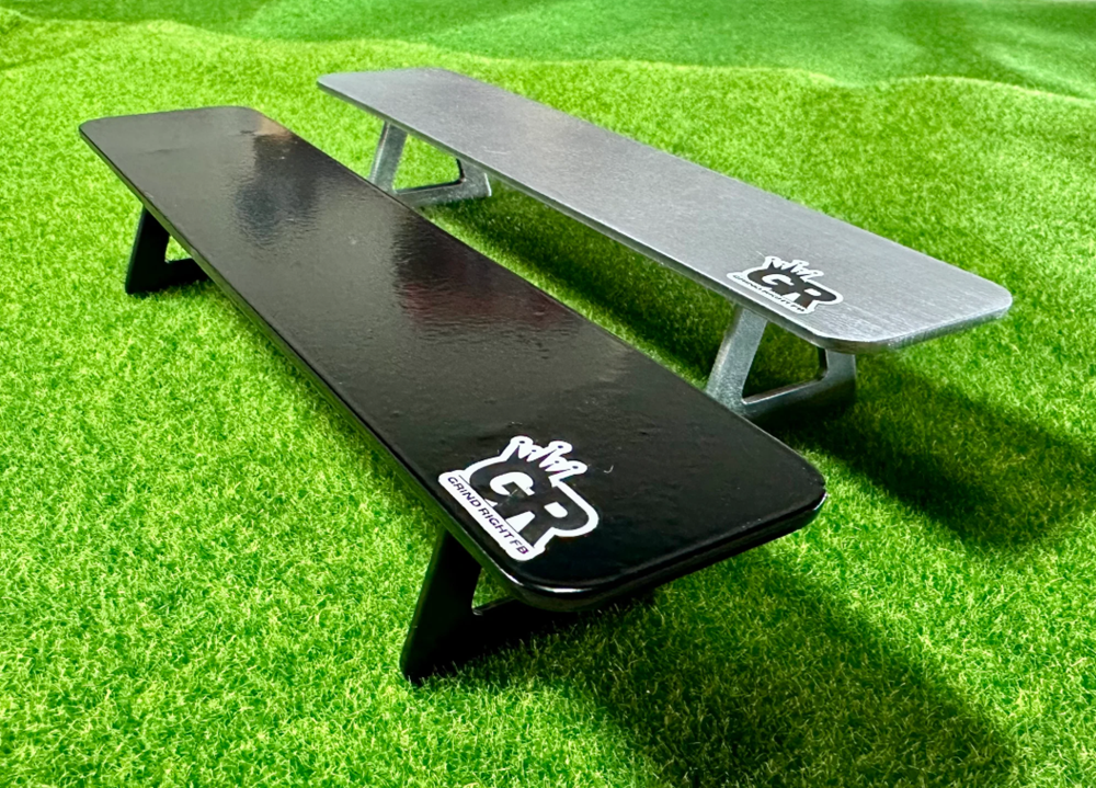 GrindRight Fingerboard Flat Bench Raw Silver 10inch