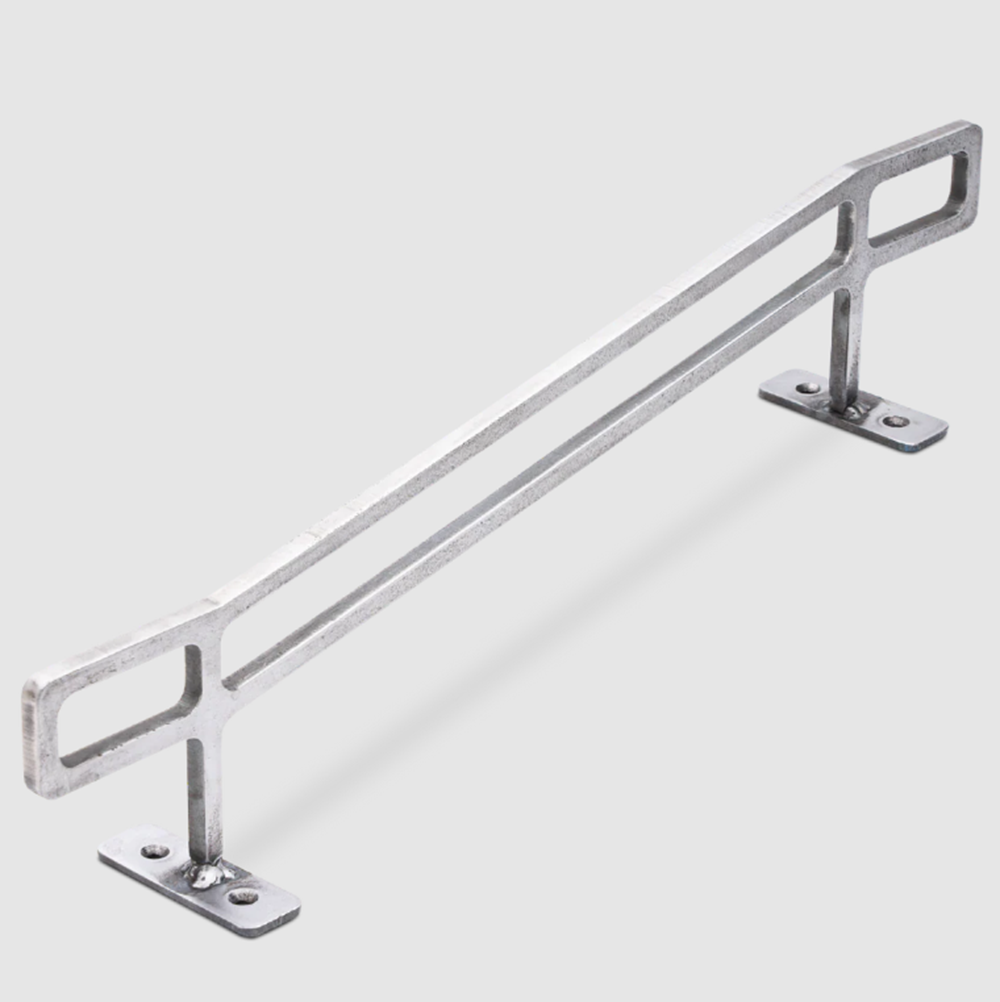 GrindRight Fingerboard 5stair Kink Raw Silver 14inch