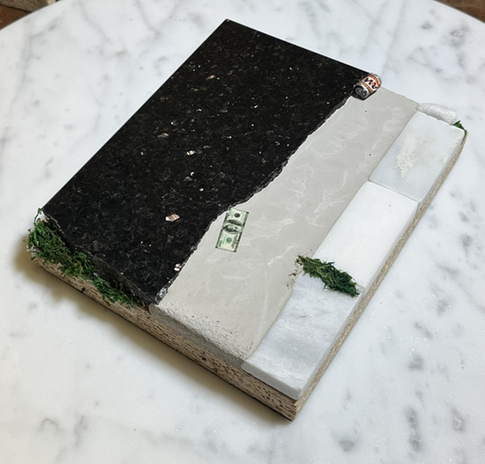 223 Fingerboard Spot Park Marble Soda Can Black 6x5