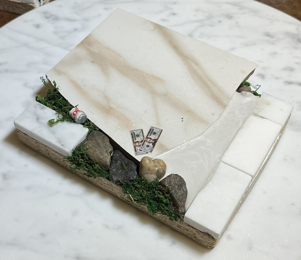 223 Fingerboard Spot Park Tile Over Hang White 6x6
