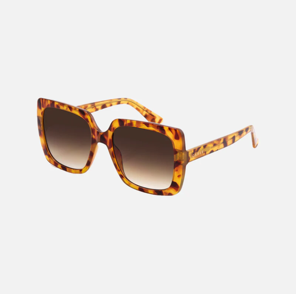Carve Luna Polarized Sunglasses Tan Tort Grey
