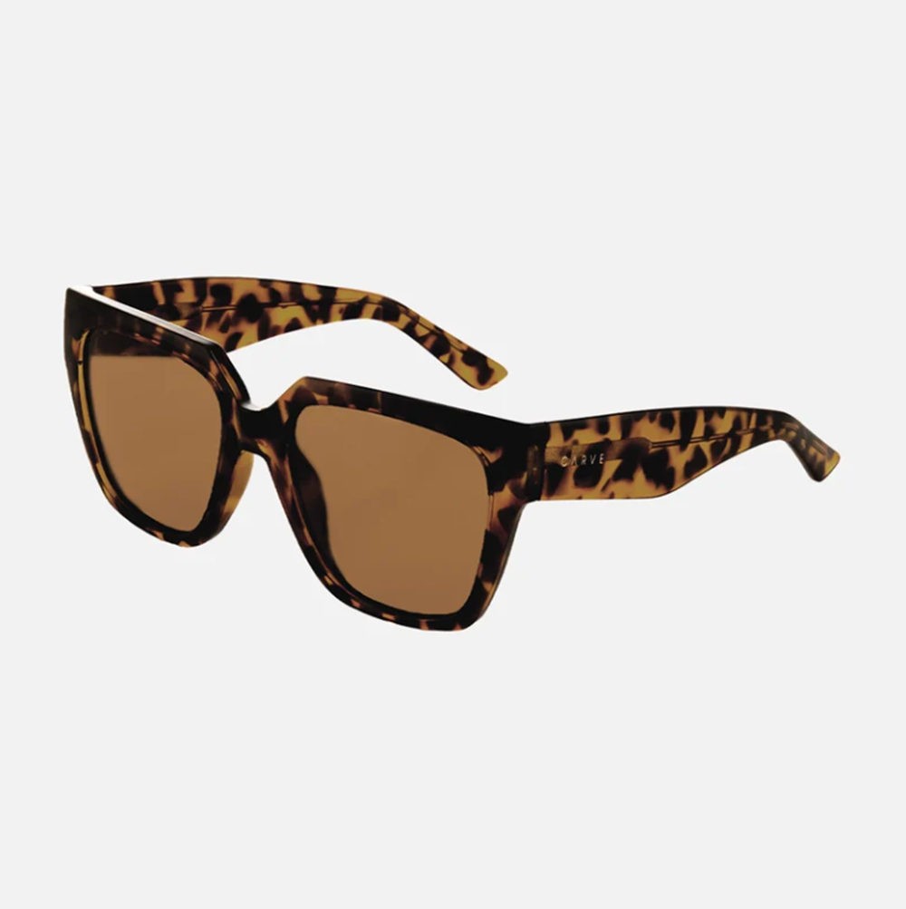 Carve Brooklyn Polarized Injected Sunglasses Brown Tort Brown Lens