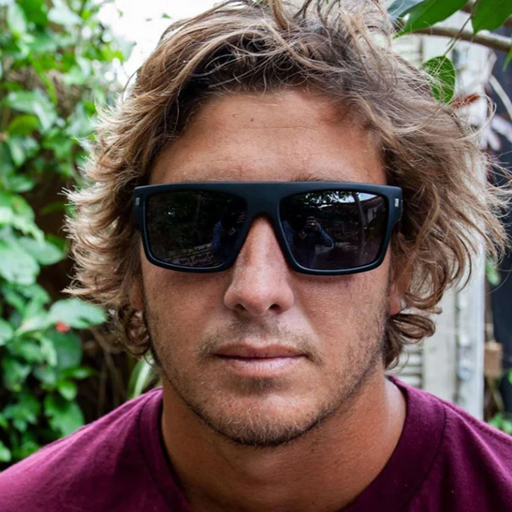 Carve Wavey XL Polarized Sunglasses Matt Black Grey