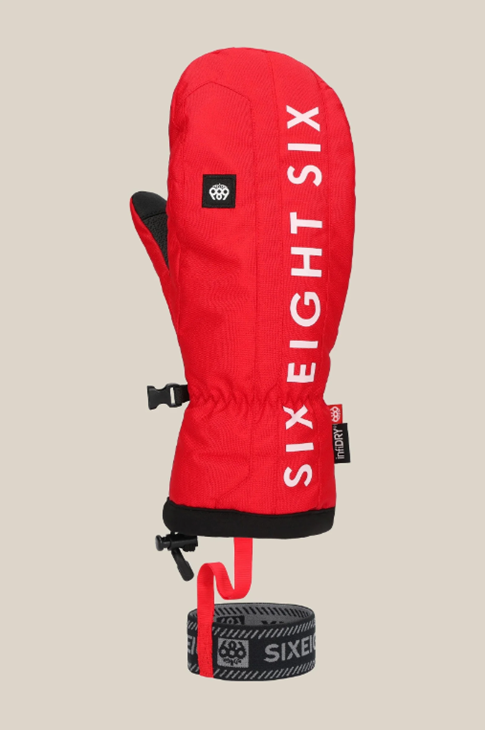 686 Team Merino Mitts Mens True Red