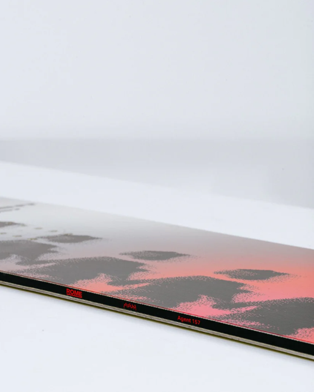 Rome Agent Snowboard 2026 Red Grey 155 WIDE