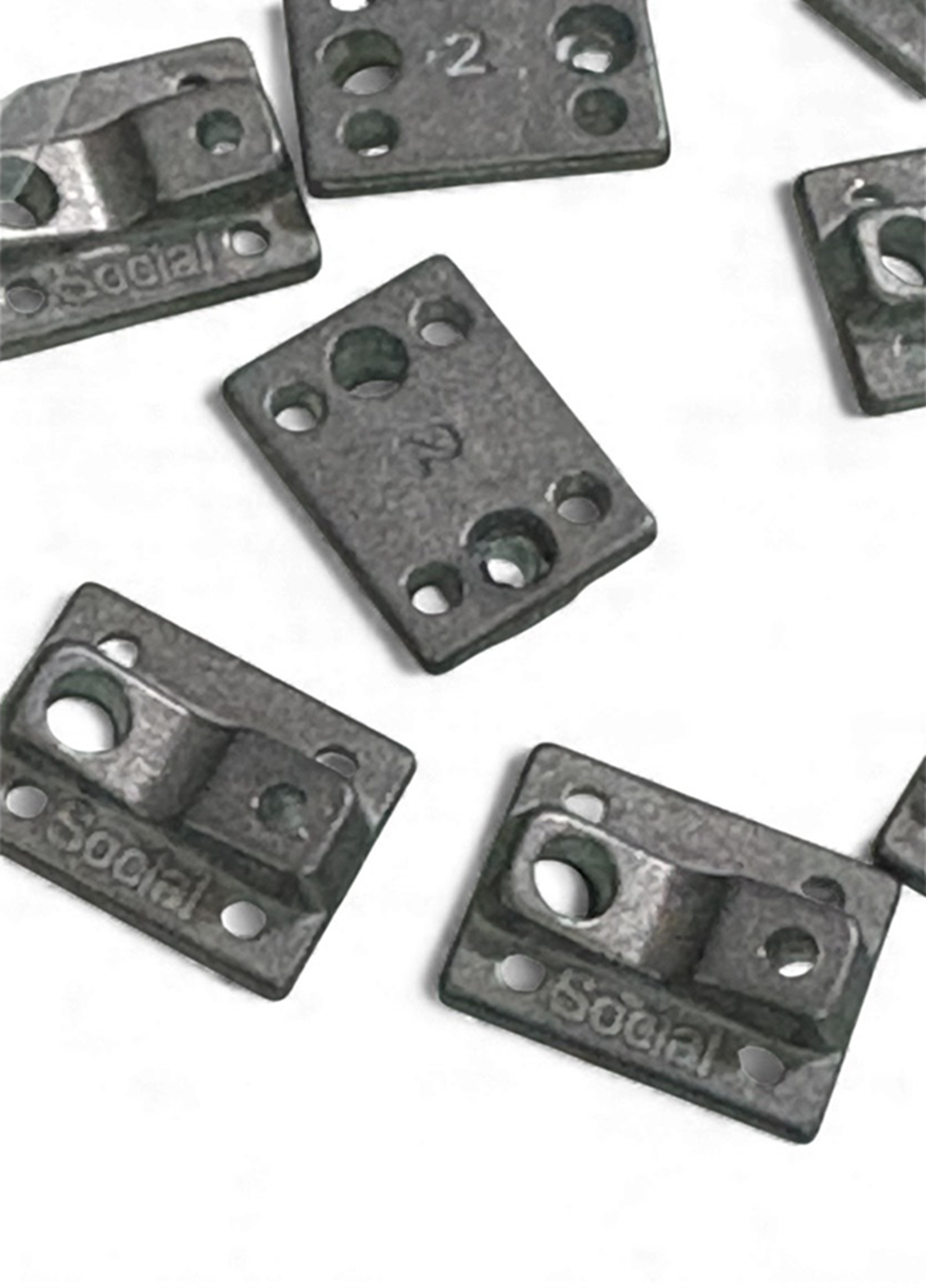 Social Team Pro Fingerboard Trucks Raw Raw 34mm