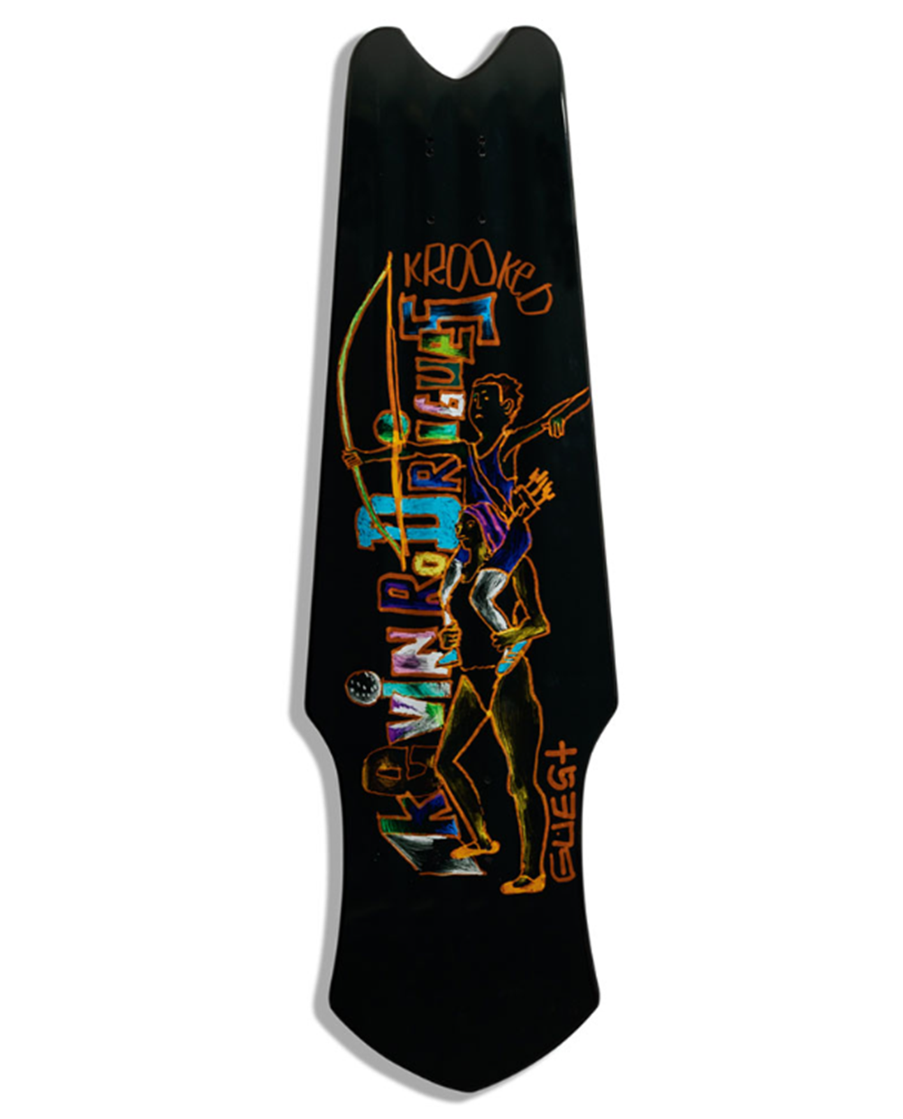 Krooked Rodrigues Tri-Plane LTD Deck Black 9.81 x 33.73
