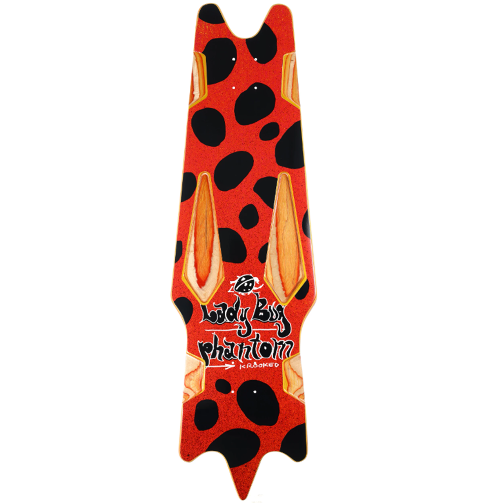 Krooked Lady Bug Phantom LTD Deck Red Black 11.02