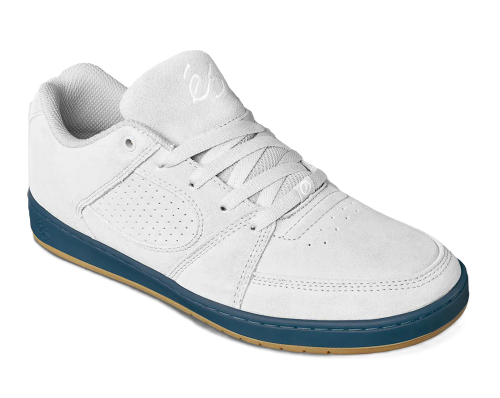 Es Accel Slim Skate Shoes White Navy Gum 9.5