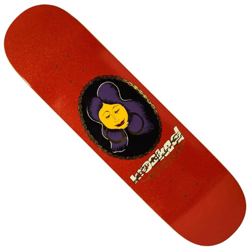 Krooked Manderson Chain DBX Skateboard Deck Red 8.38 wb14.25