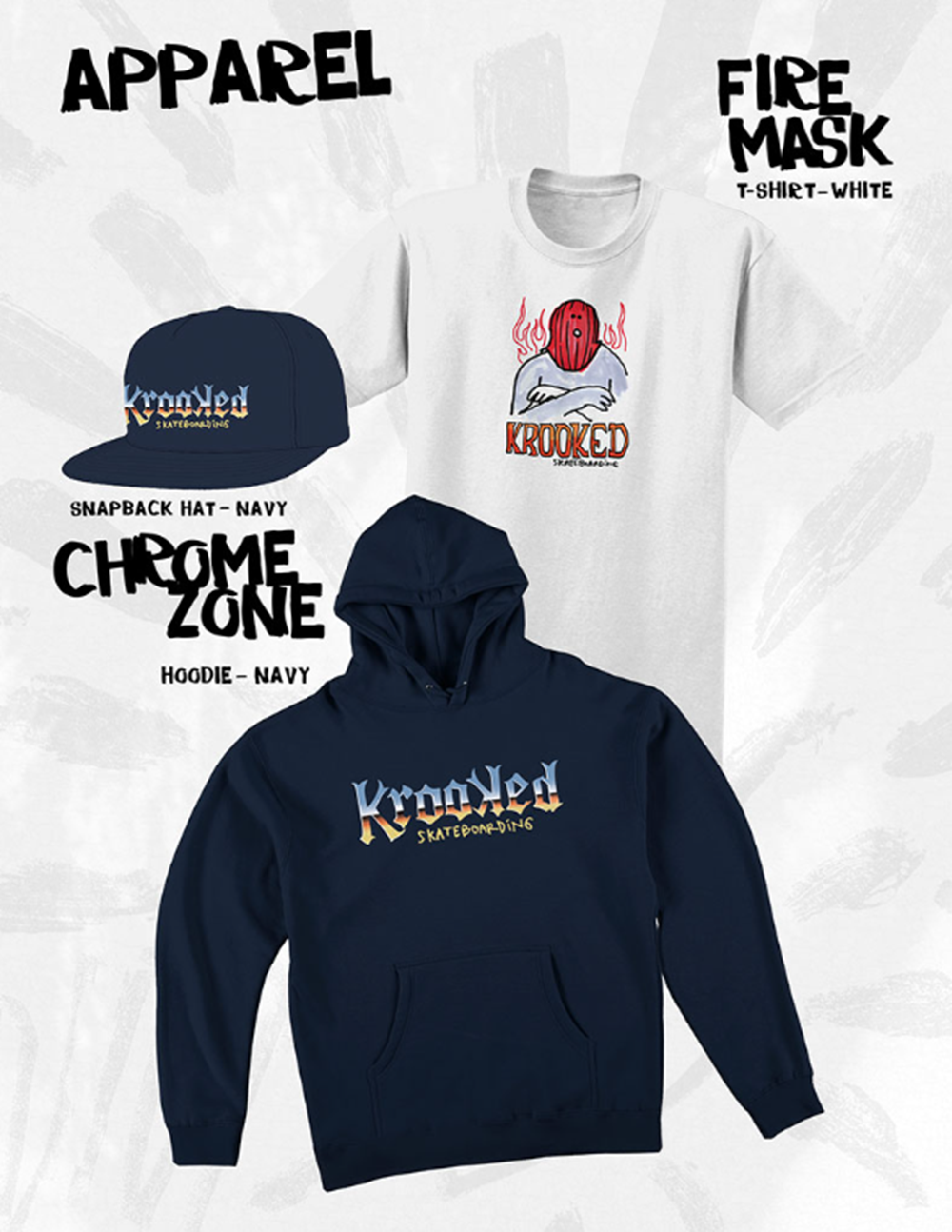 Krooked Chrome Zone Hat Navy Snapback