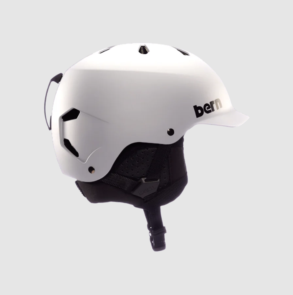Bern Watts Classic Snow Helmet Matte White Large