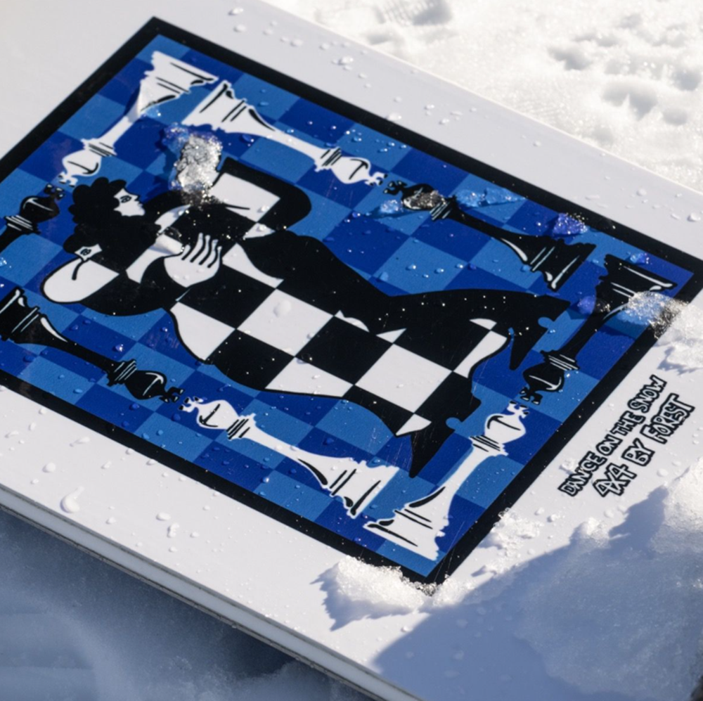 GNU 4x4 Snowboard 2026 White Blue 157