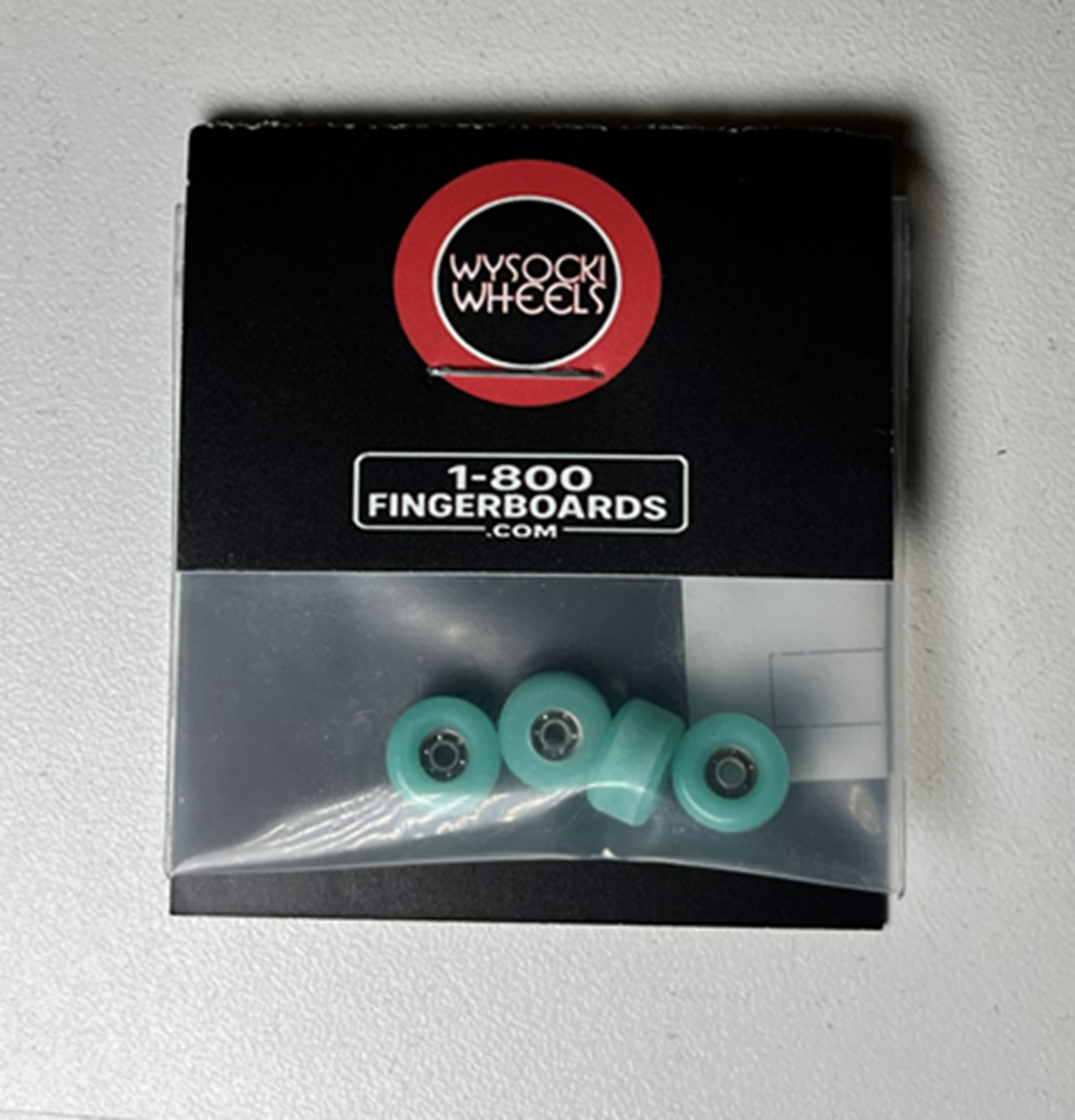 Wysocki Conical Fingerboard Wheels Translucent Blue 8.1mm 60d