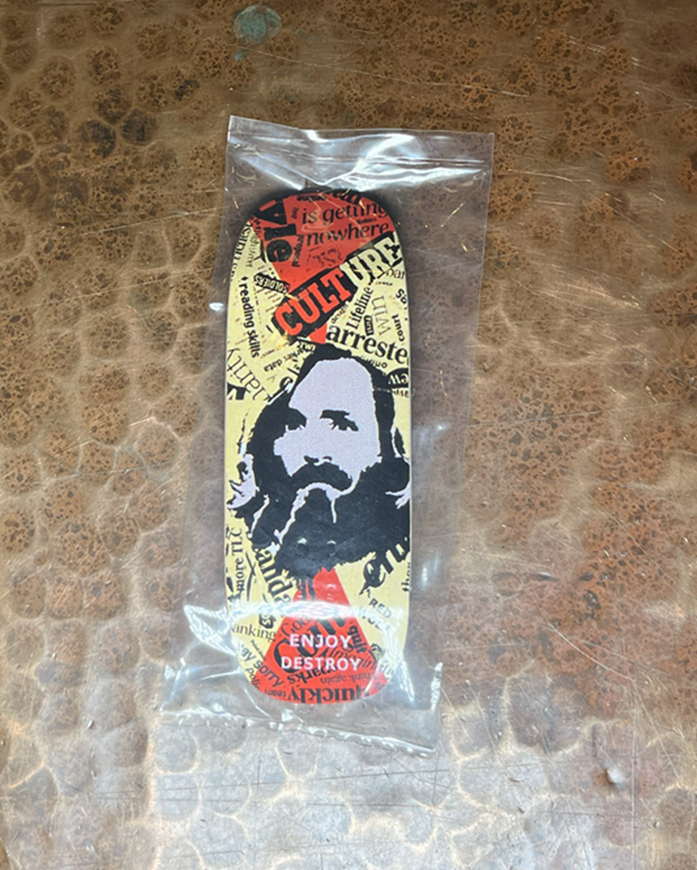 Red Wolf Culture Shaped Blunted Fingerboard Deck Yellow 34.3 x 94 RSS