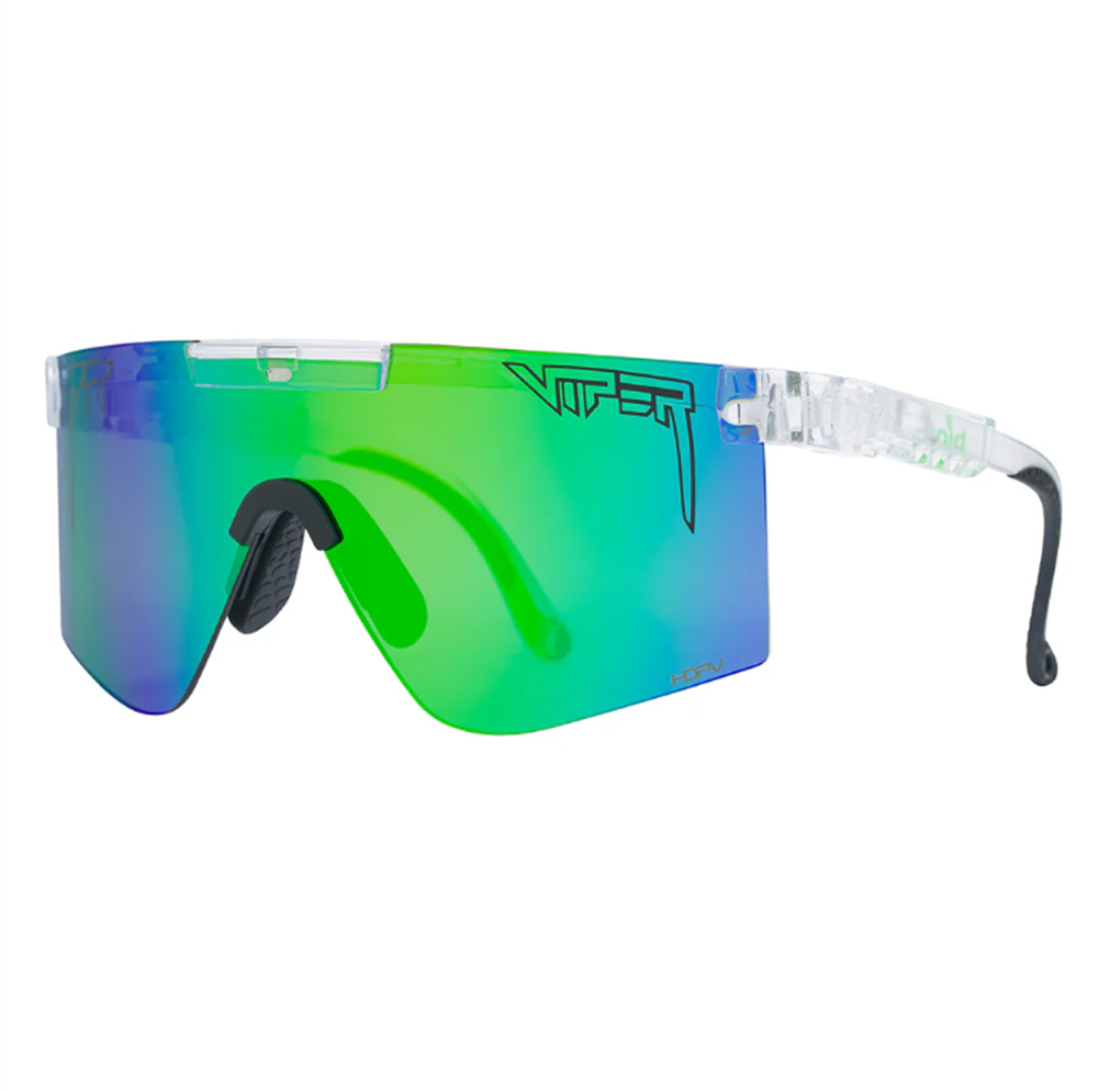 Pit Viper Originals Wide Sunglasses Bio Clear Blue Green HDPV Polarized
