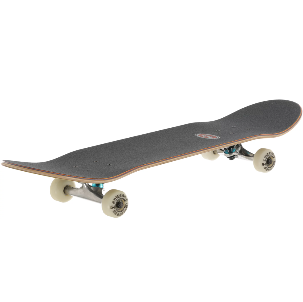 Real Be Free Skateboard Complete Black Yellow 8.06