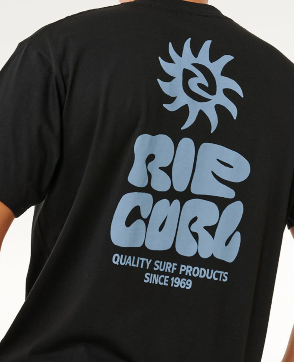 Rip Curl Pacific Rinse Glass Off Tshirt Black