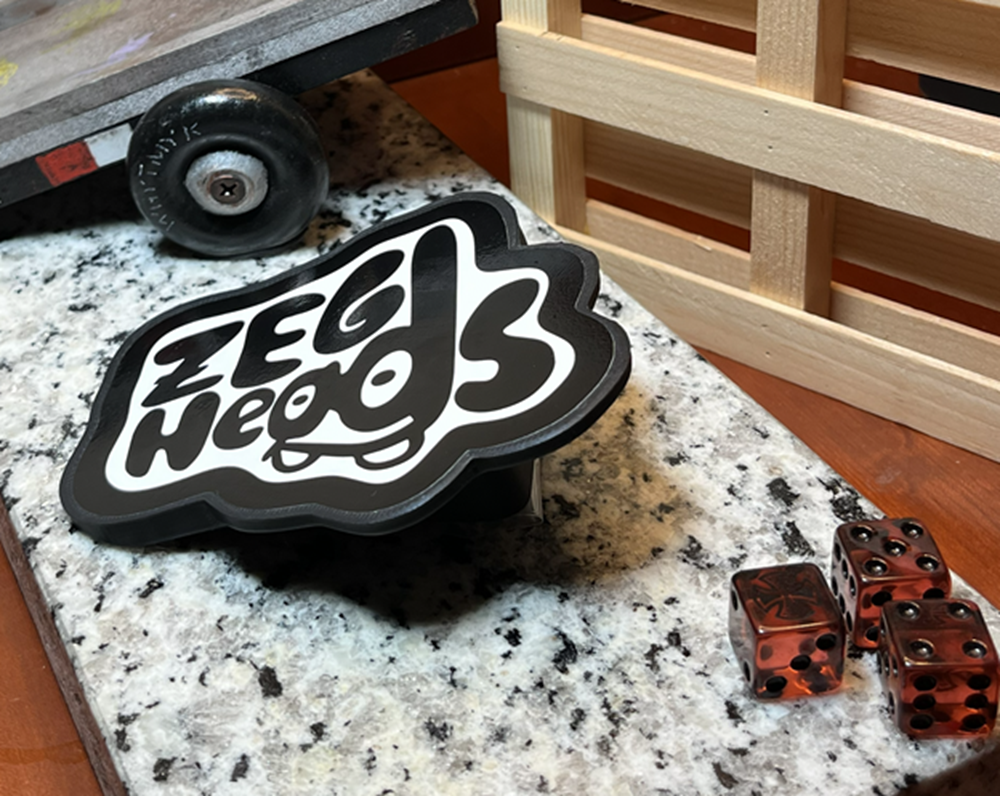 ZEGHEAD 3D LOGO KICKER Black 5inch