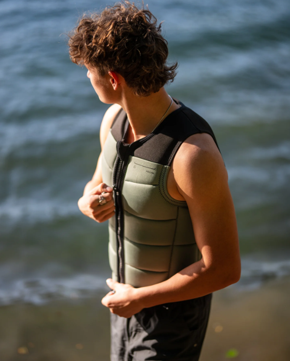 Follow Section Impact Vest Mens Black Petina