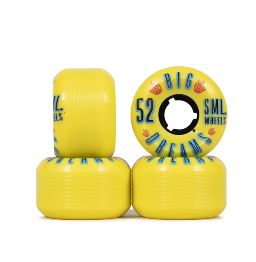 SML Succulent Cruiser Wheels Set Mellow Yellow 52mm/92a