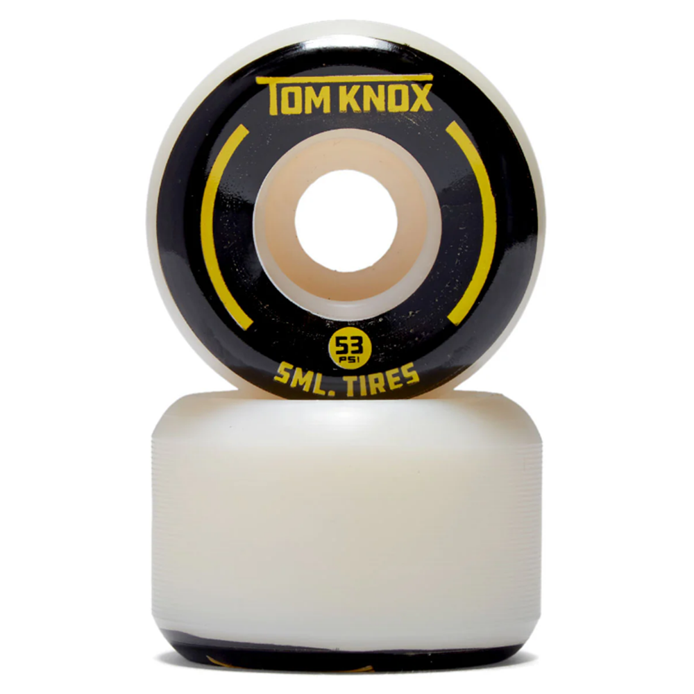 SML Street Tires Knox Wheels Set Natural Black 53mm