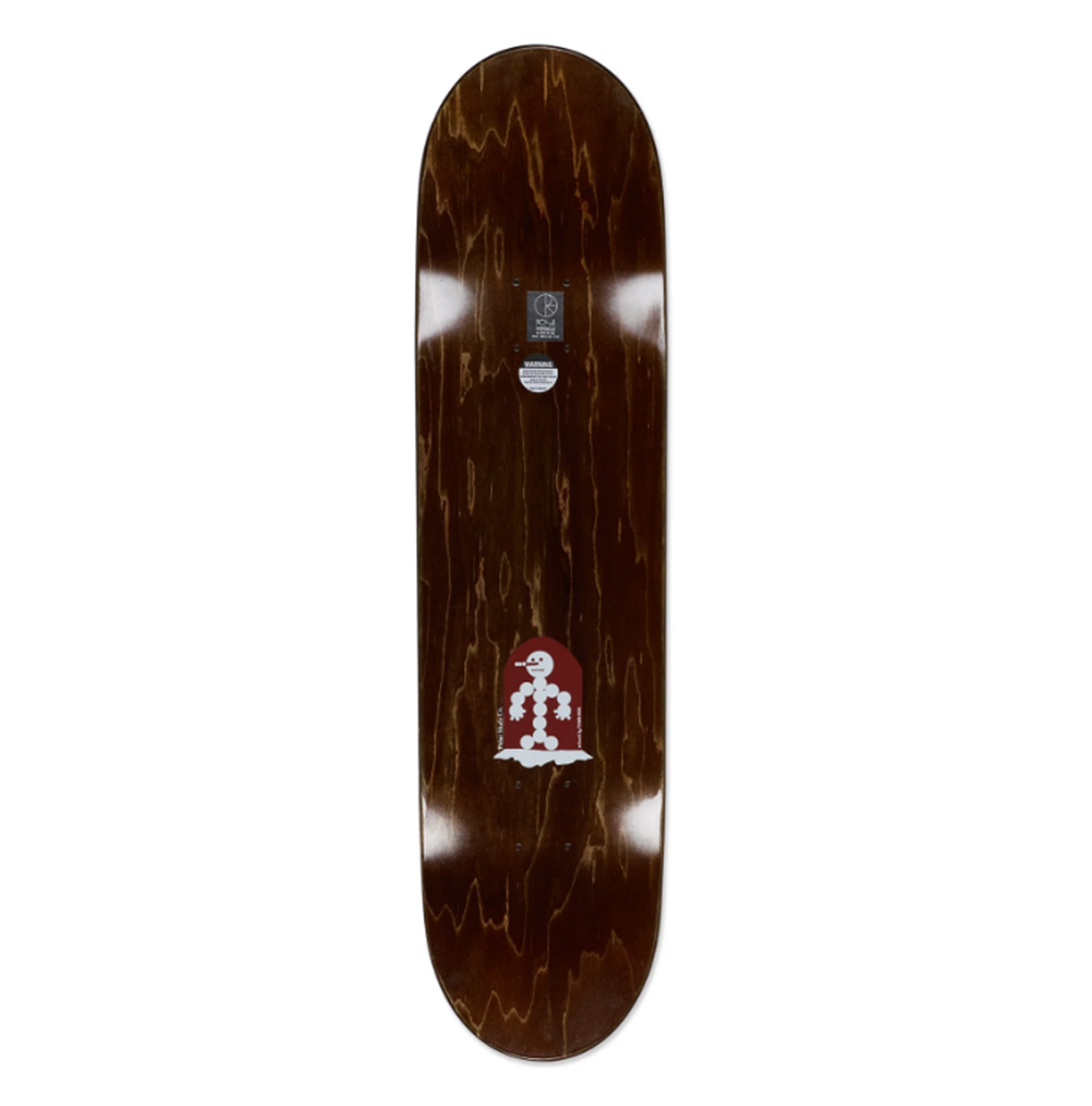 Polar Laurent Snowman Skateboard Deck Wine 8.125x14WB