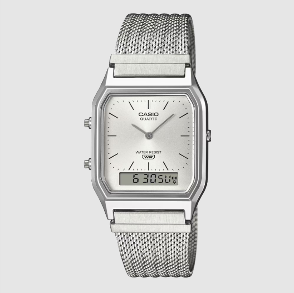 CASIO AQ230EM-7A Watch Silver Watch