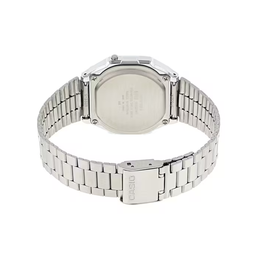 CASIO A168WEM-1VT Watch Silver Black