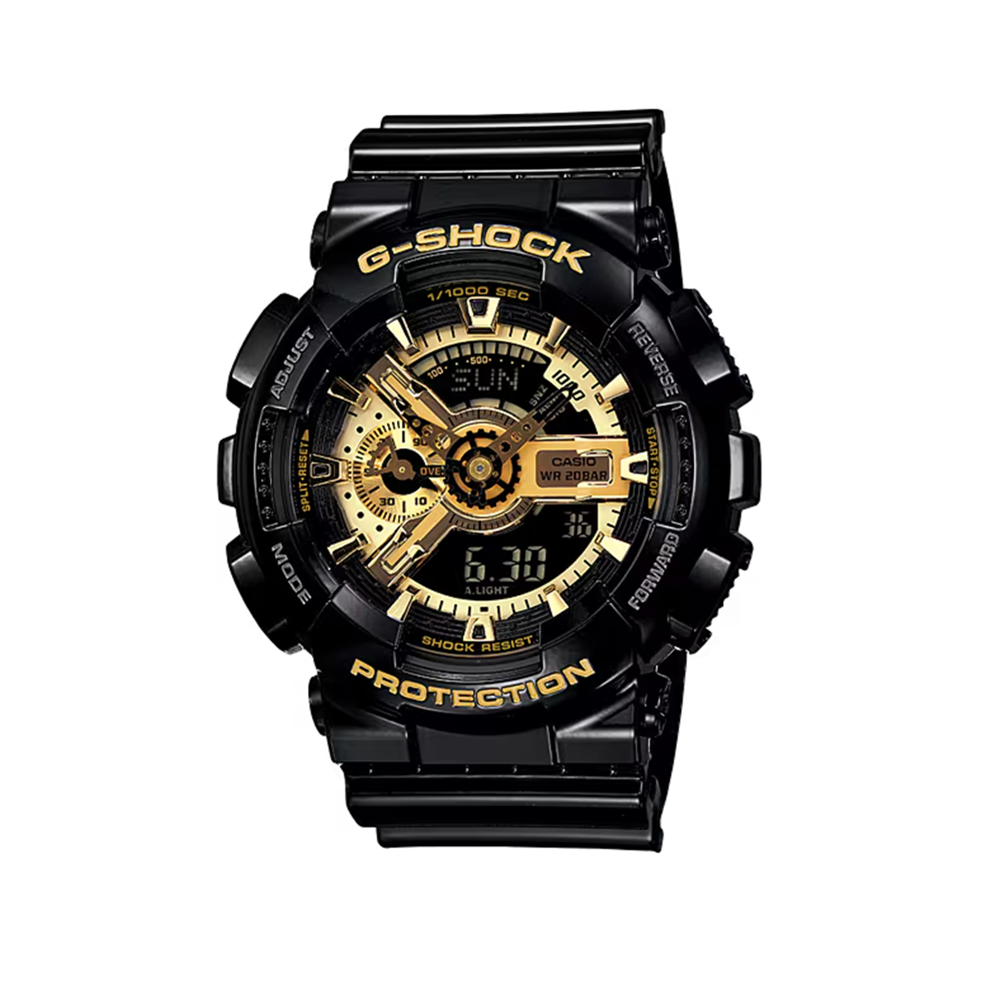 GSHOCK GA110GB-1A Watch Black Gold