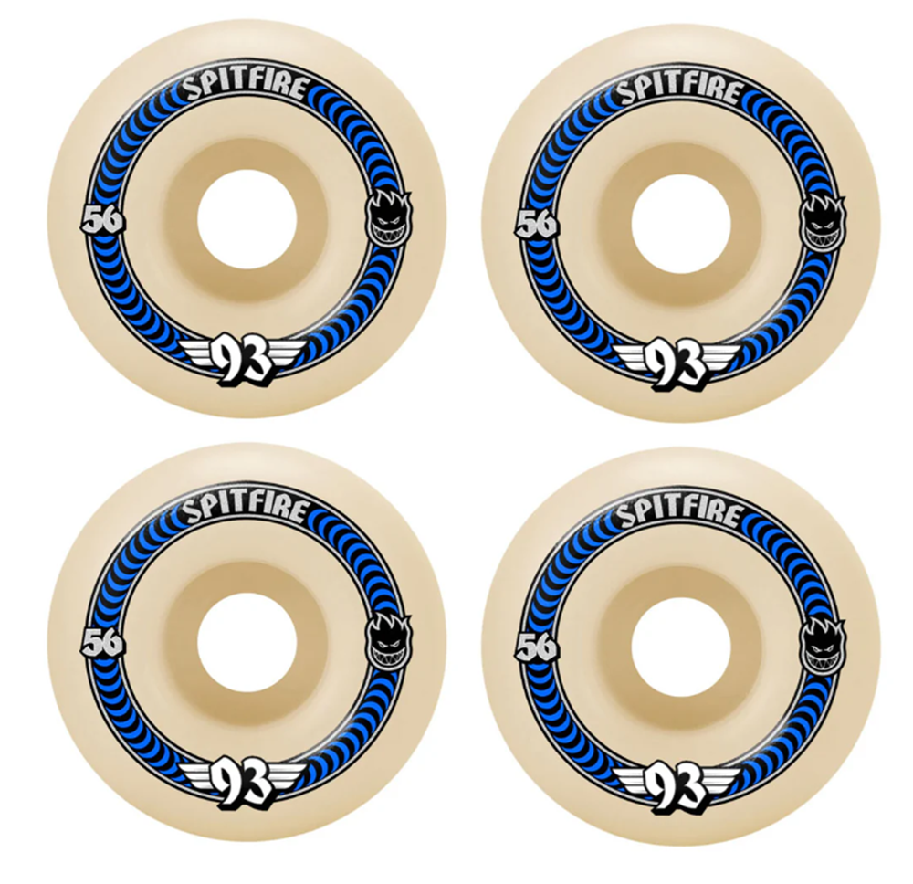 Spitfire F4 Soft Slider Classic Wheels Natural Blue 56/93a