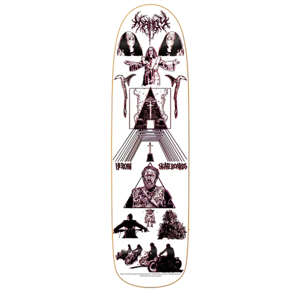 Heroin Mandy x French Skateboard Deck White 8.88x14WB