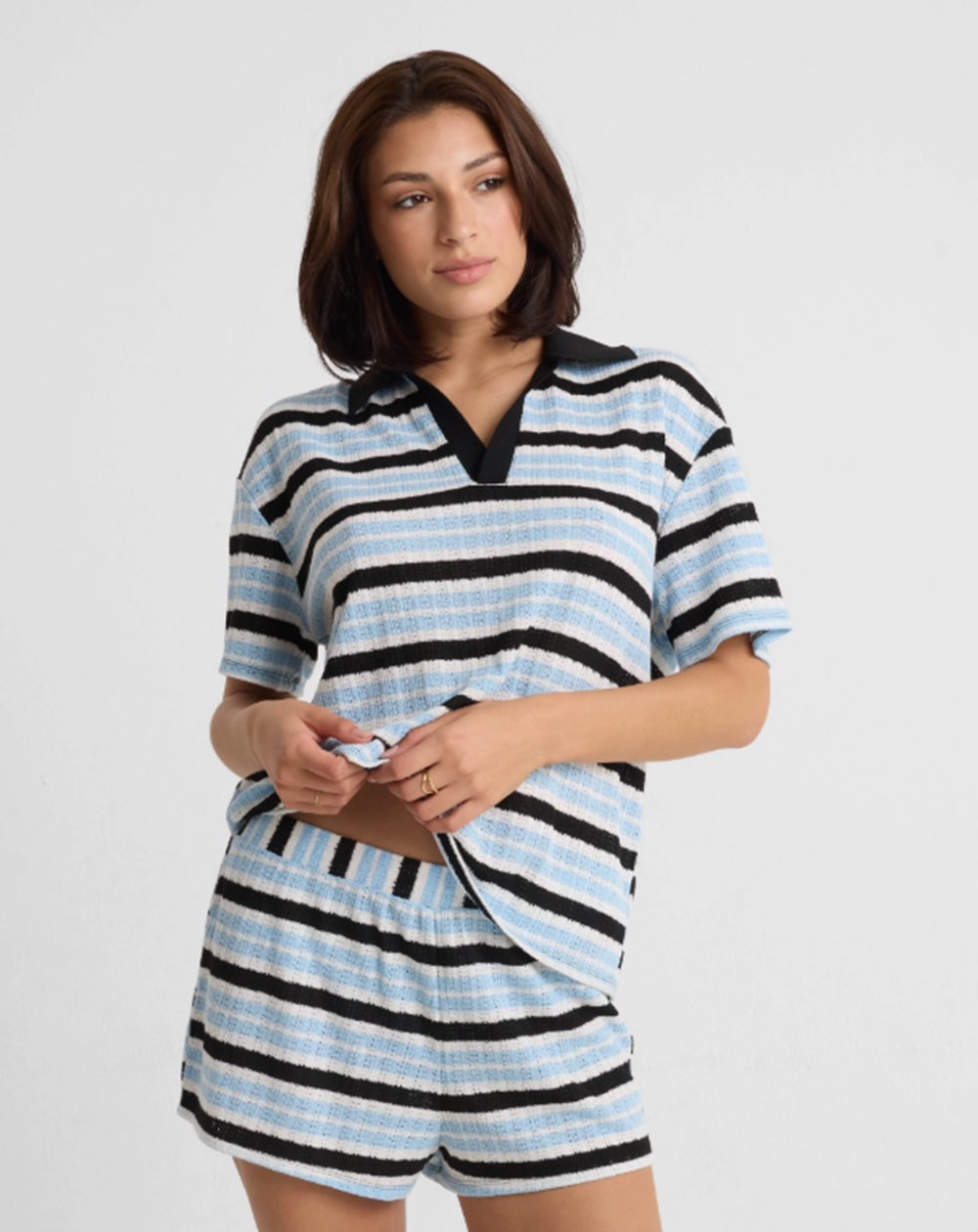 Volcom Coco Ho Crochet Shorts Womens Blue Wave L