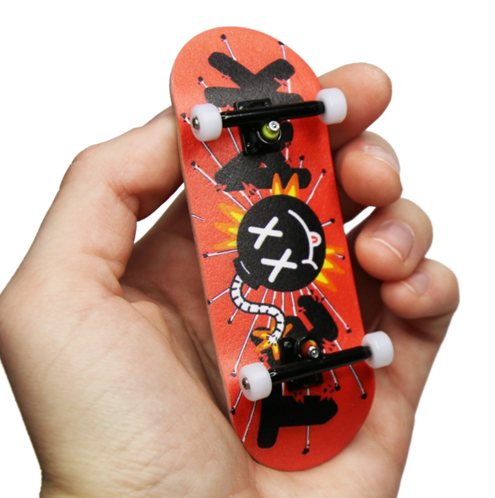 Teak Pro Gen2 Kaboom Fingerboard Complete Red Black 34mm
