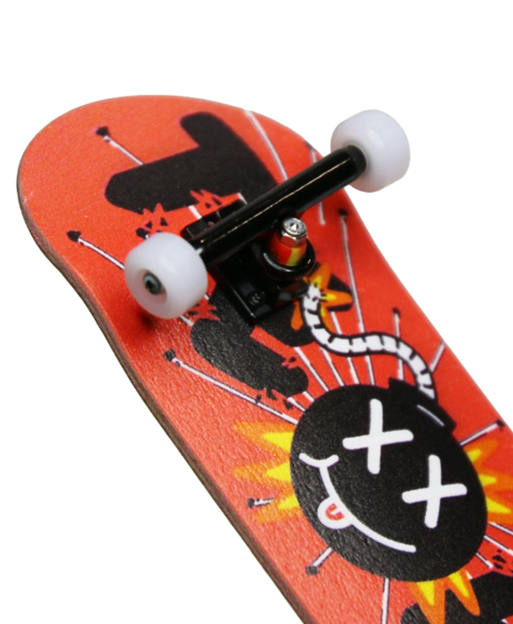 Teak Pro Gen2 Kaboom Fingerboard Complete Red Black 34mm