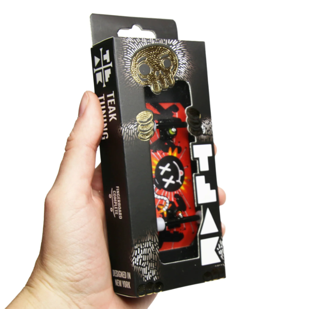 Teak Pro Gen2 Kaboom Fingerboard Complete Red Black 34mm
