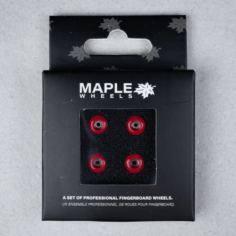 Maple Pro Fingerboard Wheels Classics Imperial Red 7.6mm x 5mm