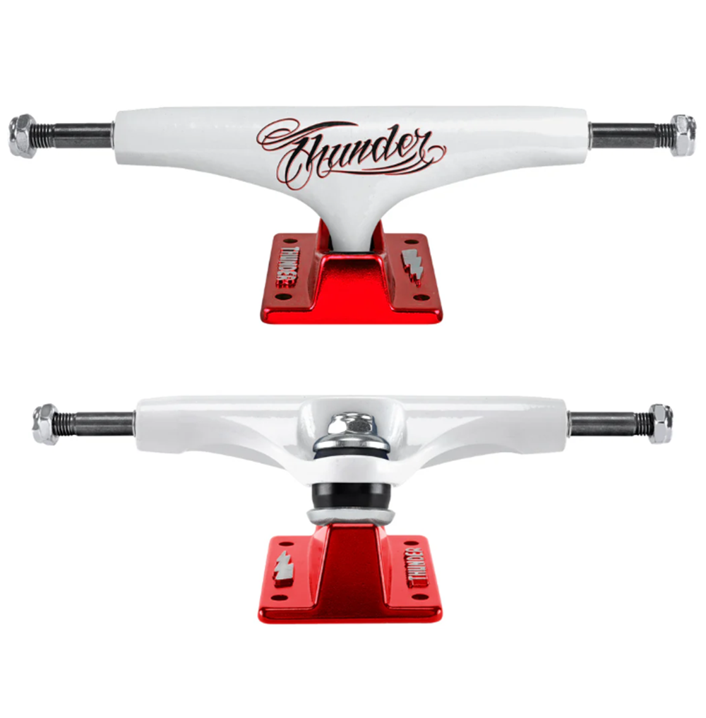Thunder Hollow Light Flash Trucks Red White 147mm Set
