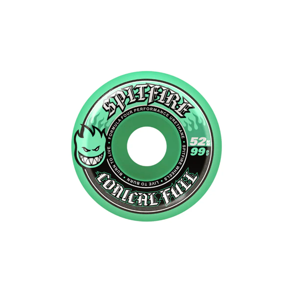 Spitfire F4 Conical Full Wheels Teal 52/99d